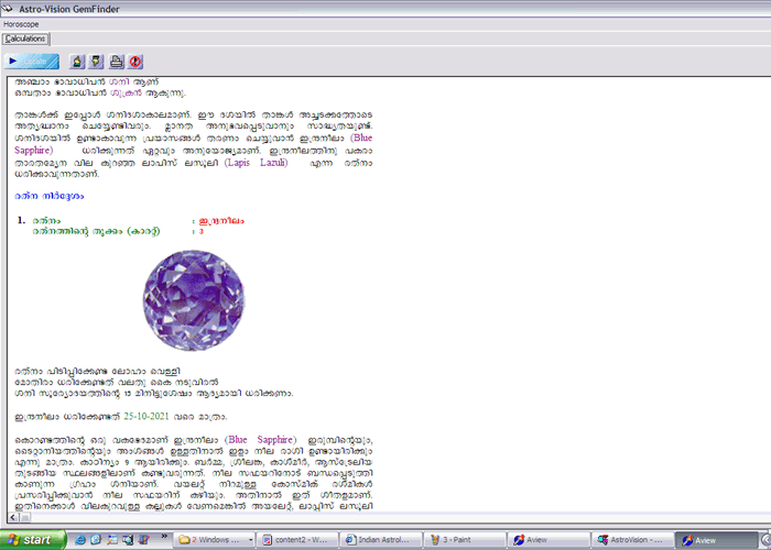 horoscope software data entry gui